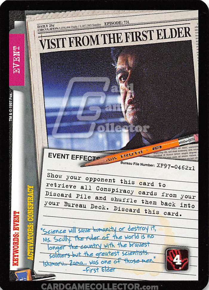 X-Files CCG: Visit From the First Elder