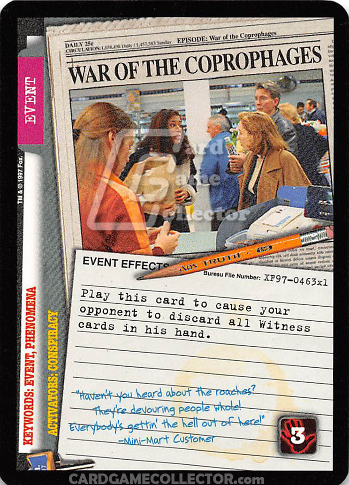 X-Files CCG: War of The Coprophages