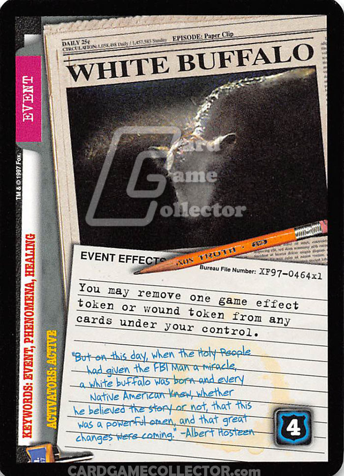 X-Files CCG: White Buffalo