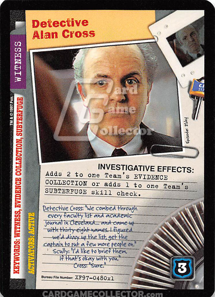 X-Files CCG: Detective Alan Cross