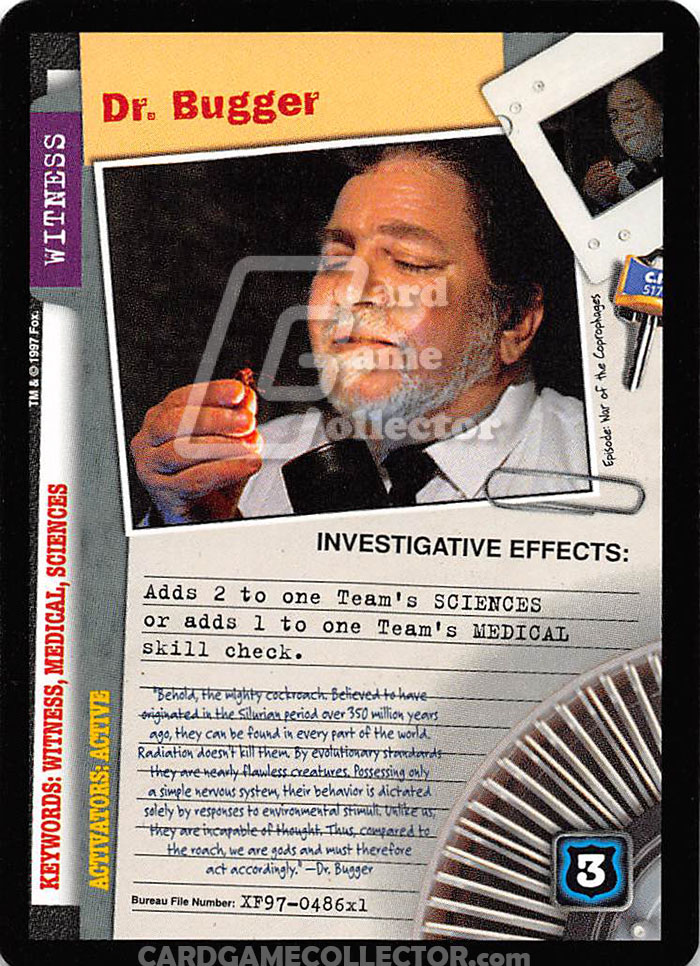 X-Files CCG: Dr. Bugger