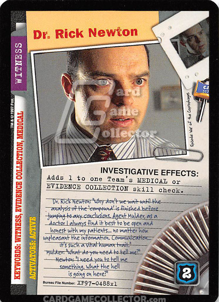 X-Files CCG: Dr. Rick Newton