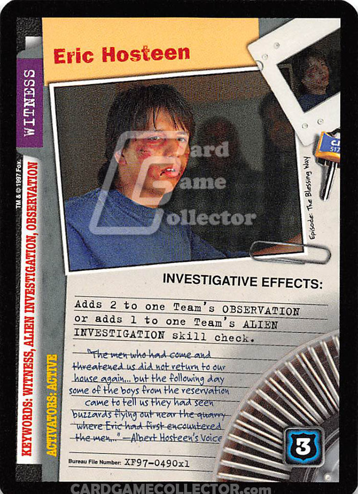 X-Files CCG: Eric Hosteen