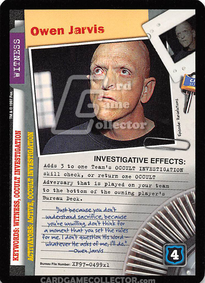 X-Files CCG: Owen Jarvis