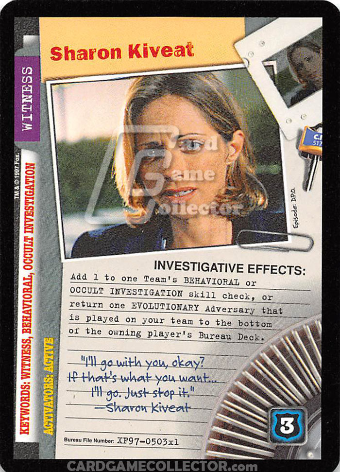 X-Files CCG: Sharon Kiveat