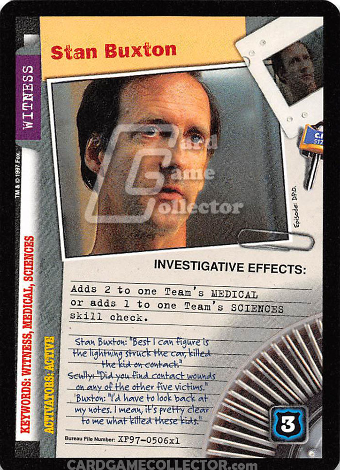 X-Files CCG: Stan Buxton