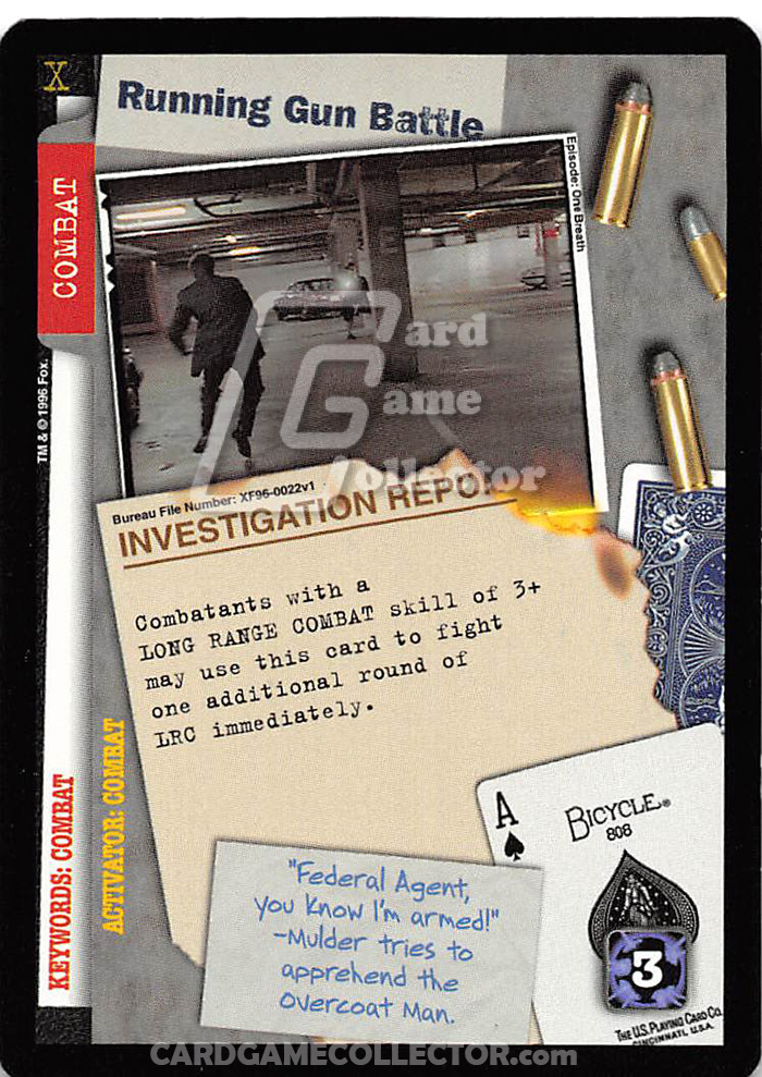 X-Files CCG: Running Gun Battle