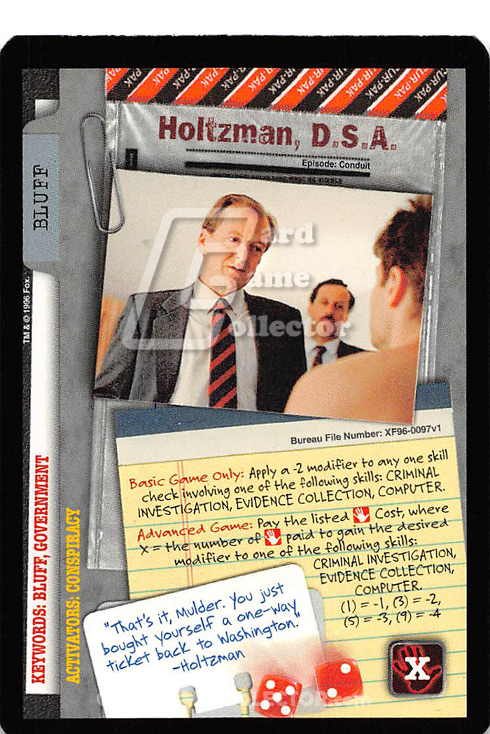 X-Files CCG: Holtzman, D.S.A.