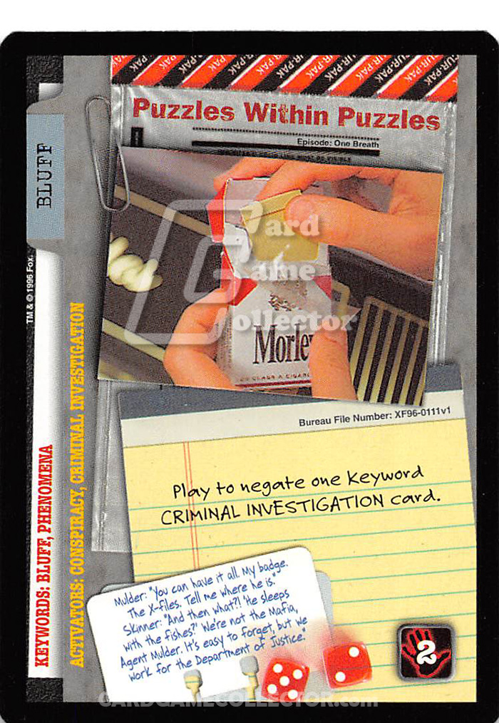 X-Files CCG: Puzzles Within Puzzles