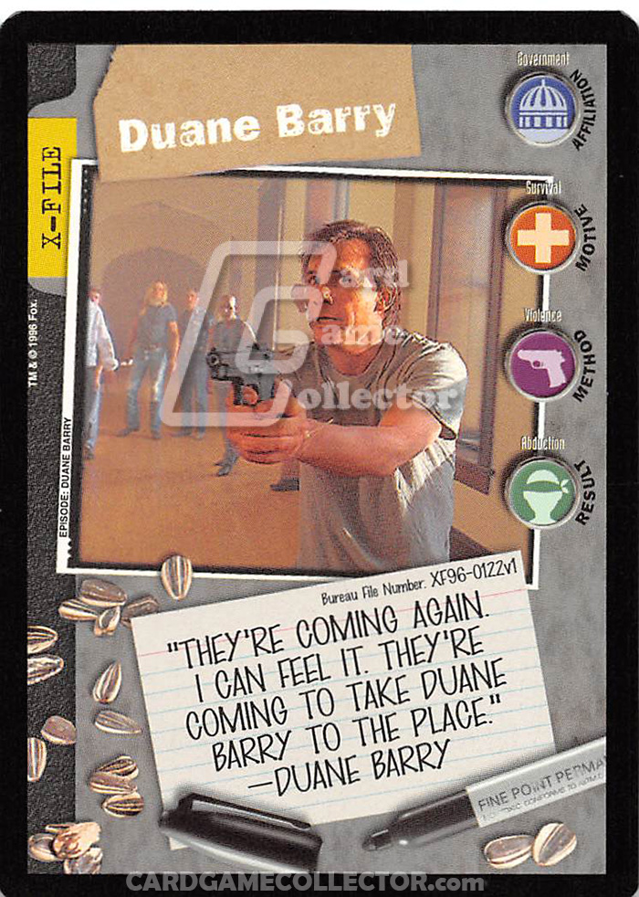 X-Files CCG: Duane Barry