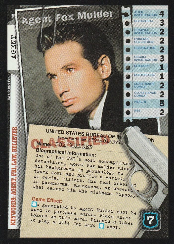 X-Files CCG: Agent Fox Mulder