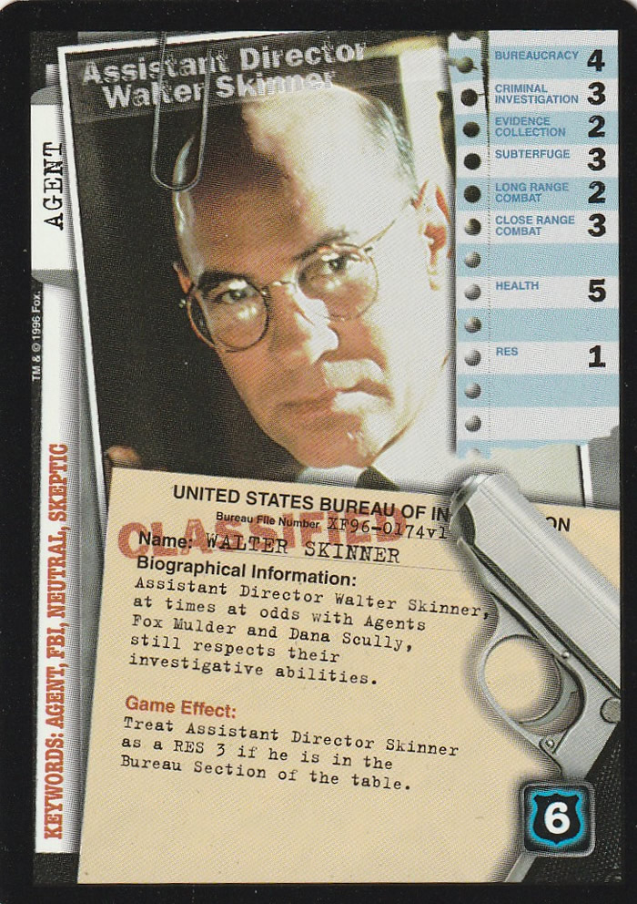 X-Files CCG: Assistant Director, Walter Skinner