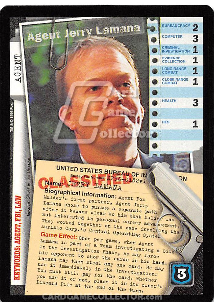 X-Files CCG: Agent Jerry Lamana