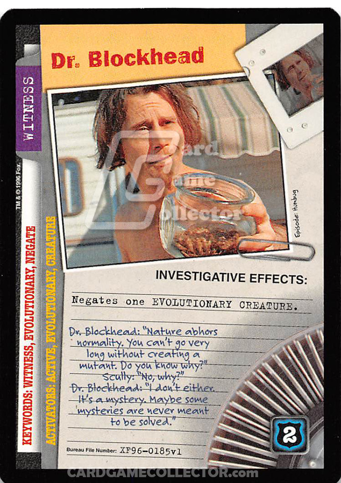 X-Files CCG: Dr. Blockhead