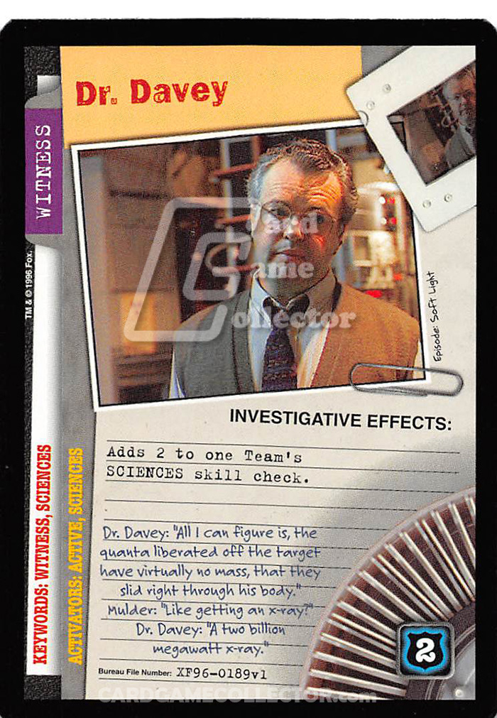 X-Files CCG: Dr. Davey