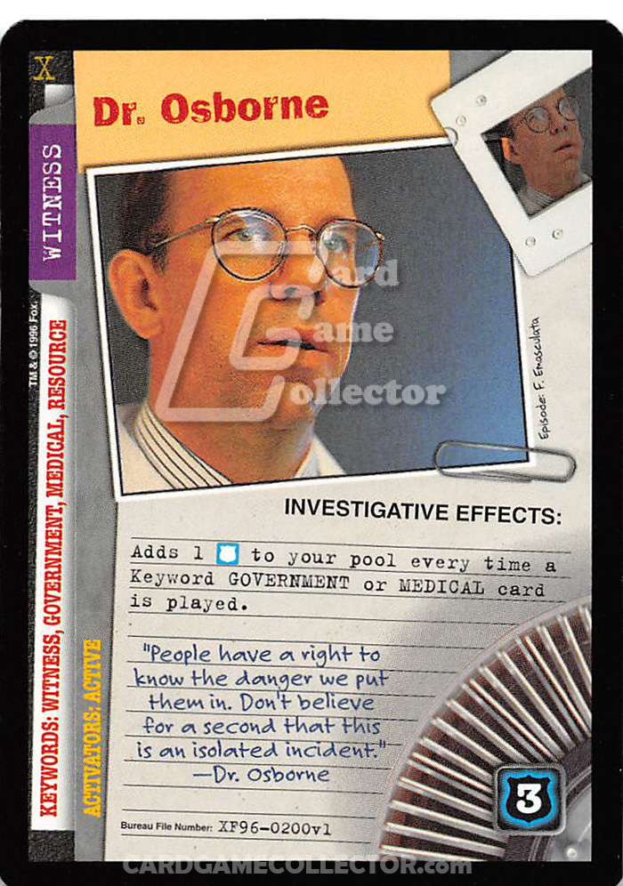 X-Files CCG: Dr. Osborne