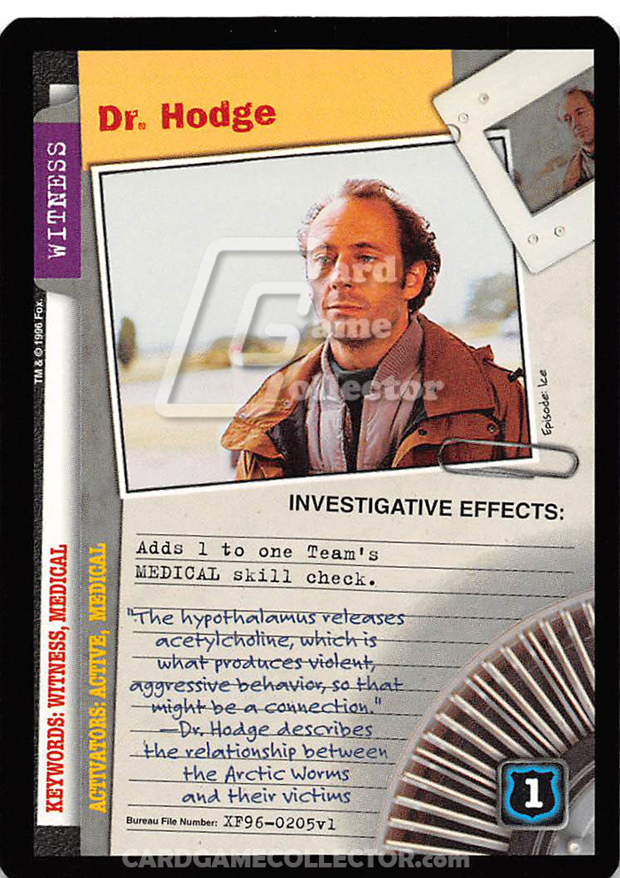 X-Files CCG: Dr. Hodge