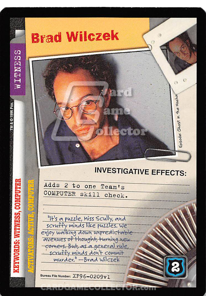 X-Files CCG: Brad Wilczek