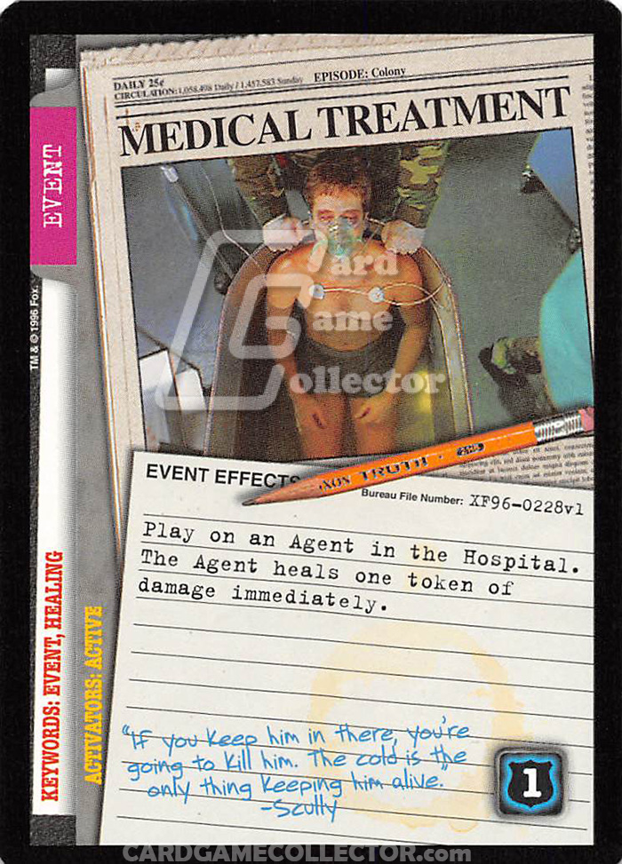 X-Files CCG: Medical Treatment
