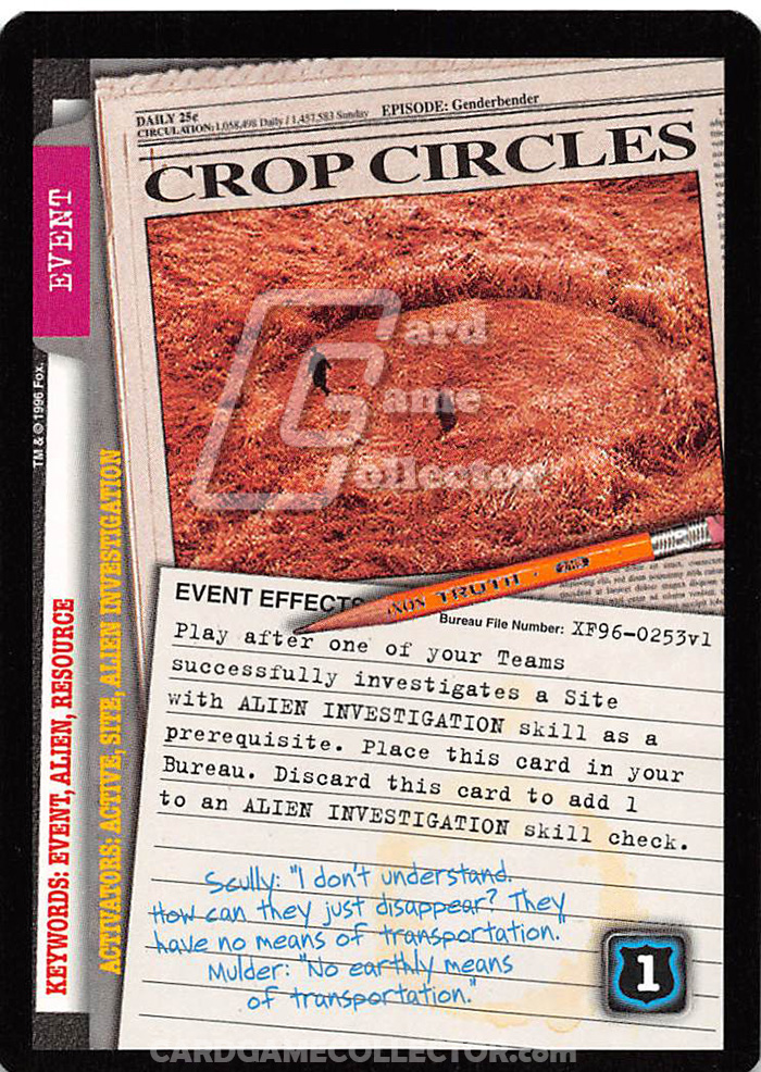 X-Files CCG: Crop Circles