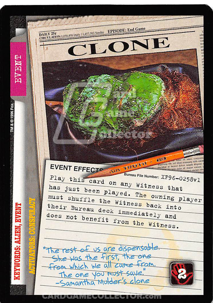 X-Files CCG: Clone