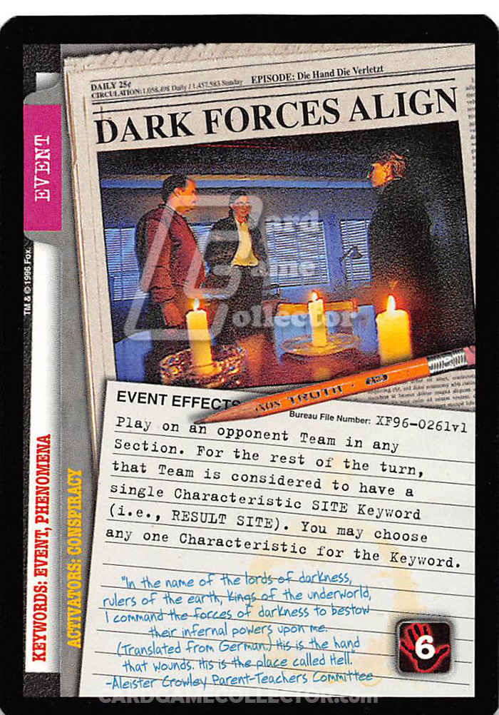 X-Files CCG: Dark Forces Align