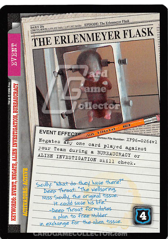 X-Files CCG: The Erlenmeyer Flask