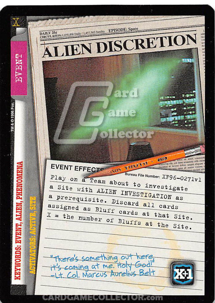 X-Files CCG: Alien Discretion