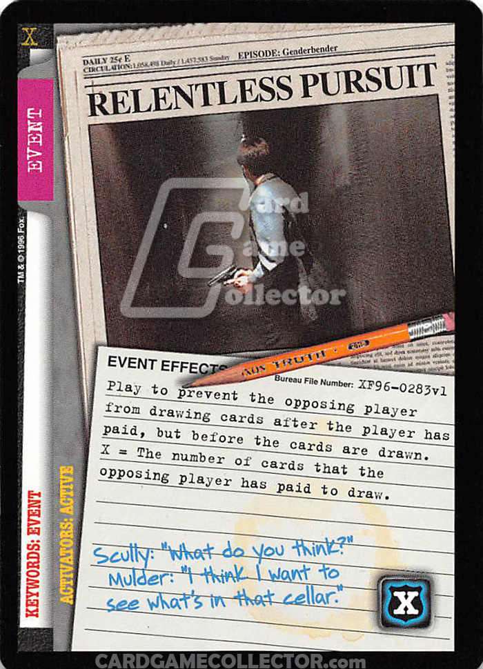 X-Files CCG: Relentless Pursuit