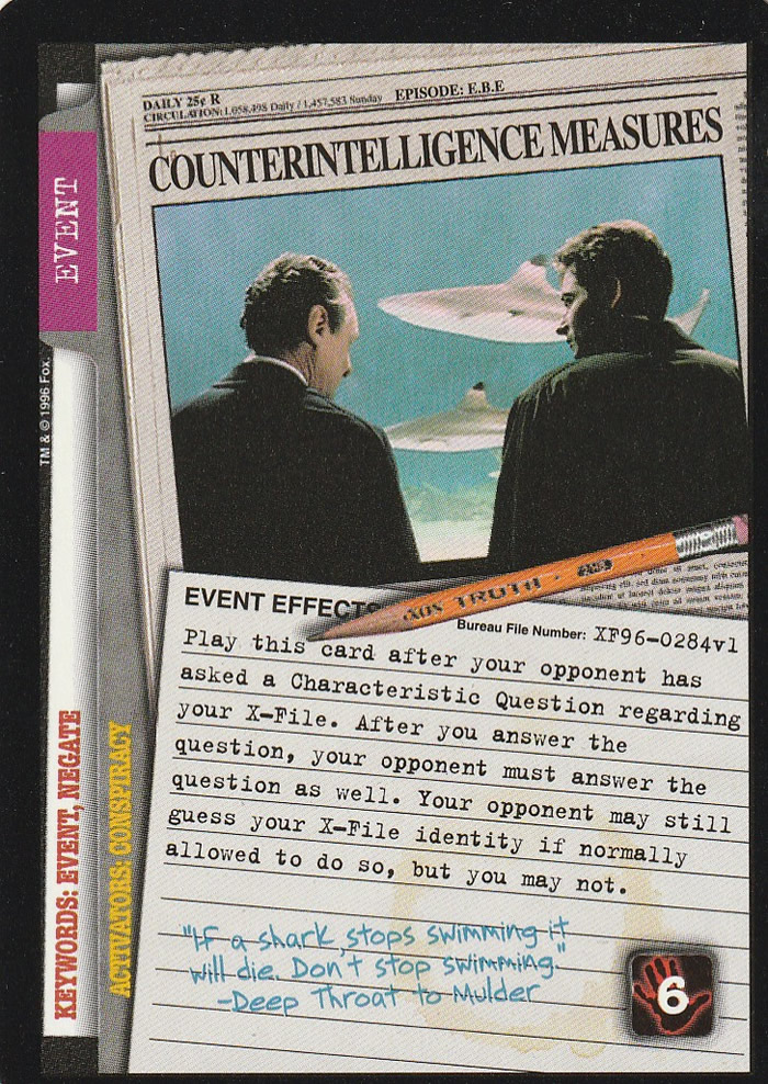 X-Files CCG: Counterintelligence Measures