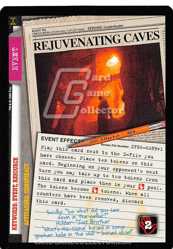 X-Files CCG: Rejuvenating Caves