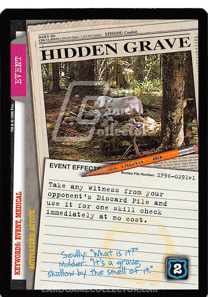 X-Files CCG: Hidden Grave