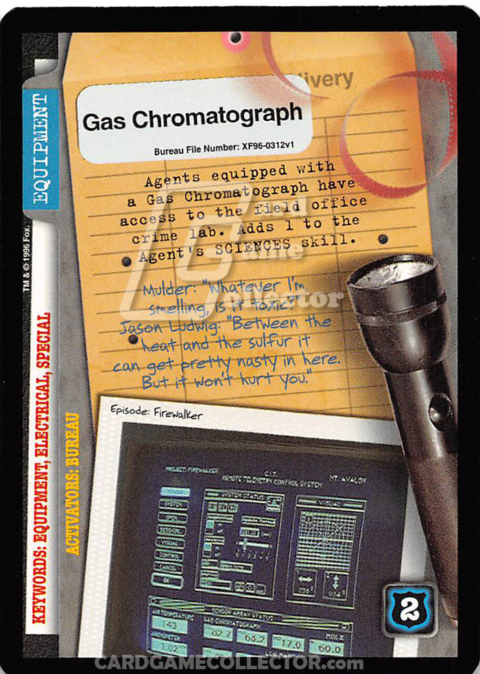 X-Files CCG: Gas Chromatograph