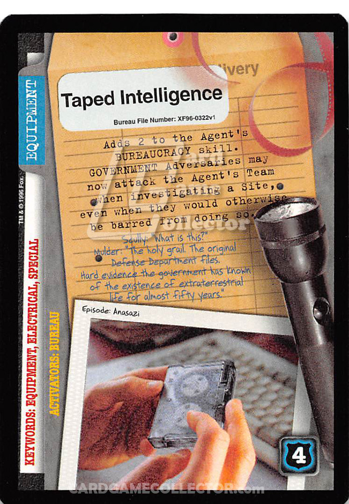 X-Files CCG: Taped Intelligence