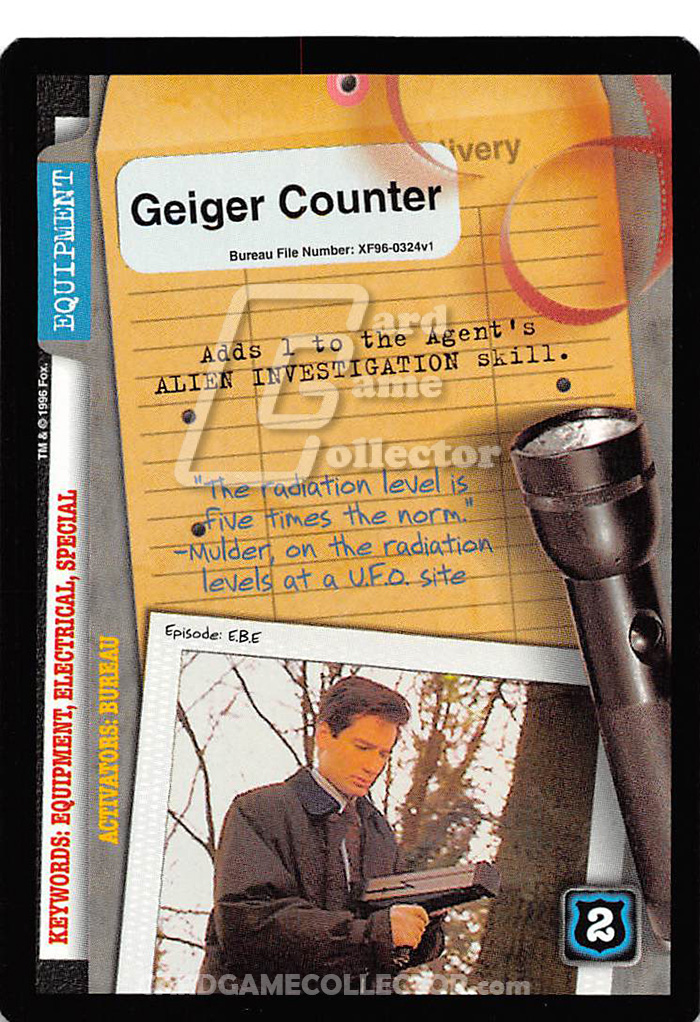 X-Files CCG: Geiger Counter