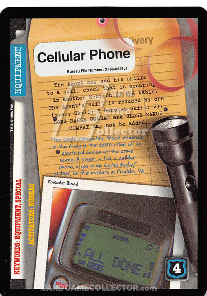 X-Files CCG: Cellular Phone