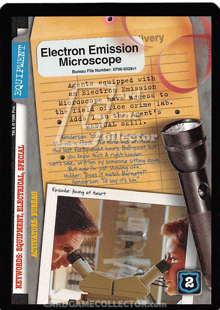 X-Files CCG: Electron Emission Microscope