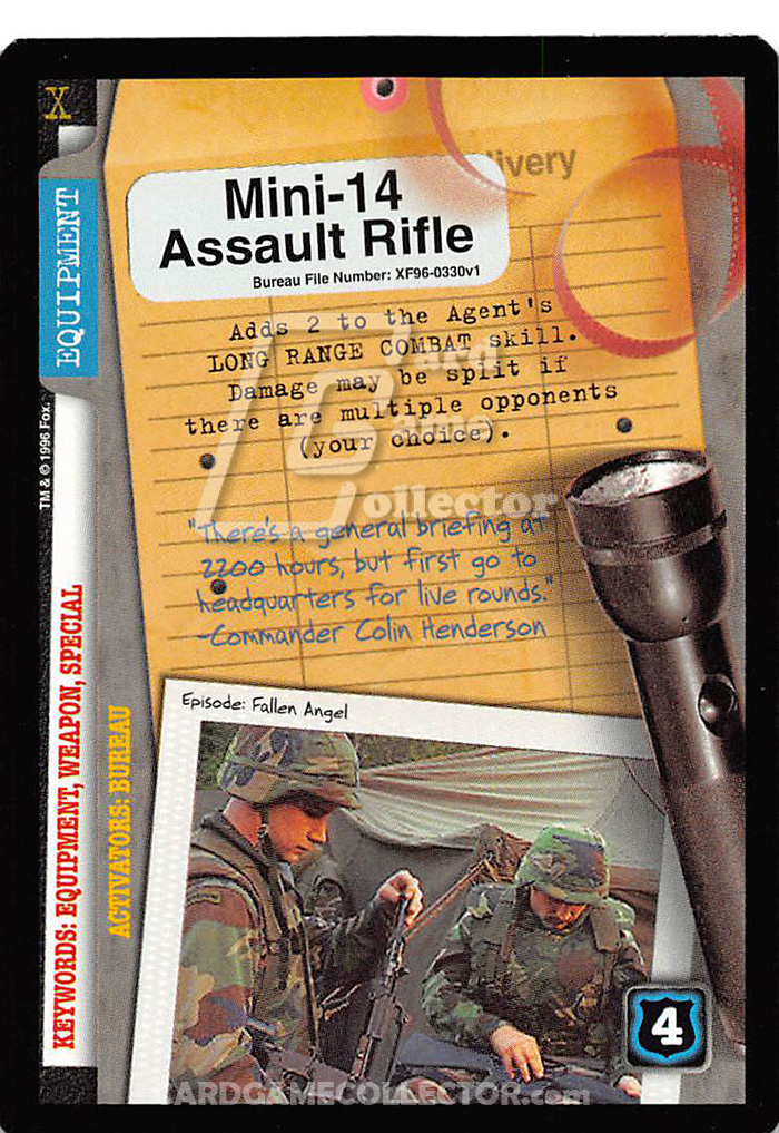 X-Files CCG: Mini-14 Assault Rifle