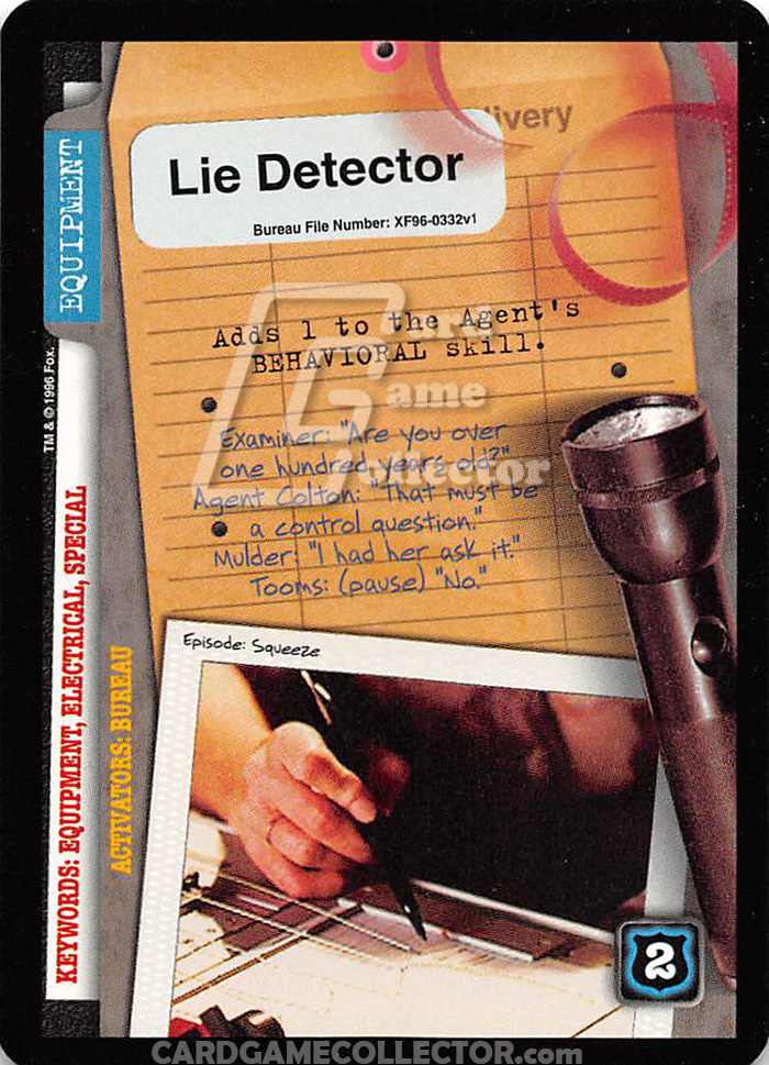 X-Files CCG: Lie Detector