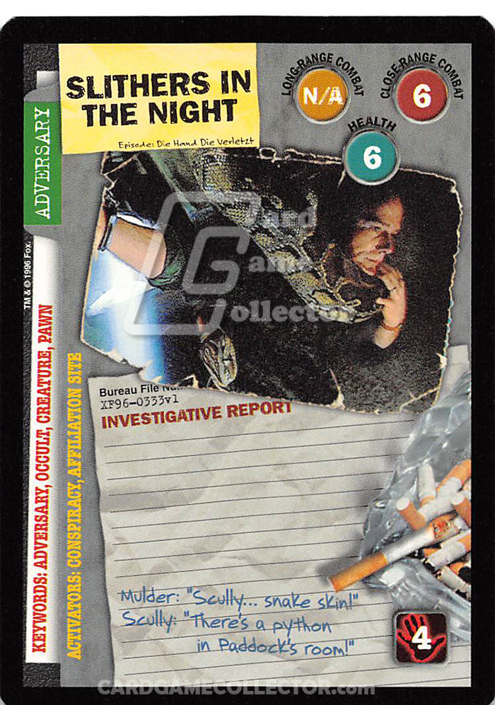X-Files CCG: Slithers In The Night