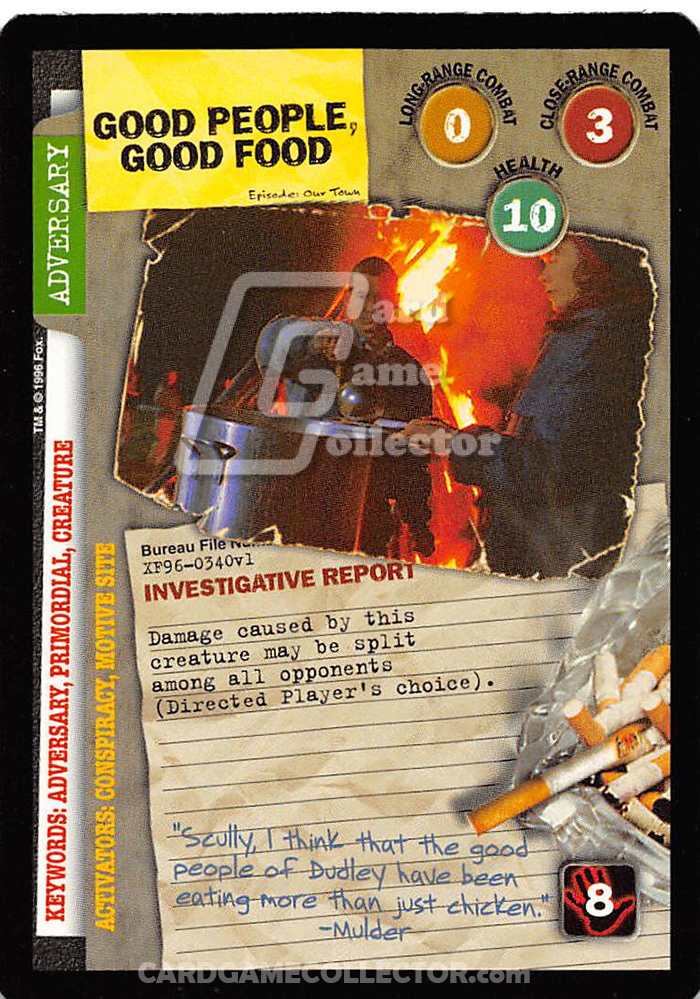 X-Files CCG: Good People, Good Food