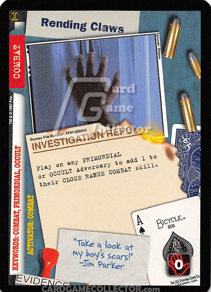 X-Files CCG: Rending Claws