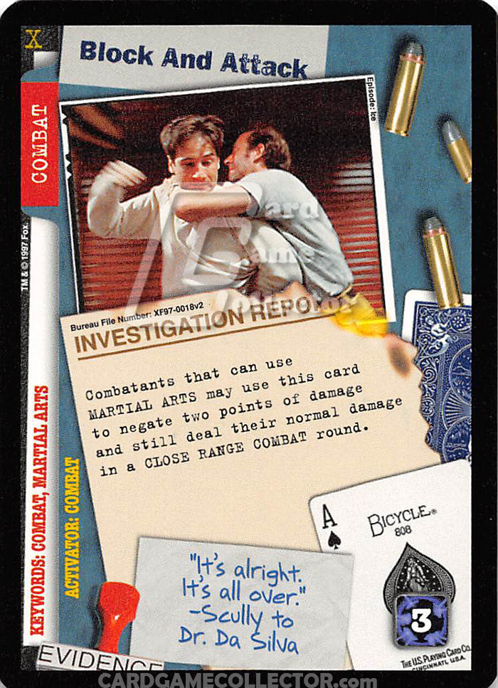 X-Files CCG: Block And Attack