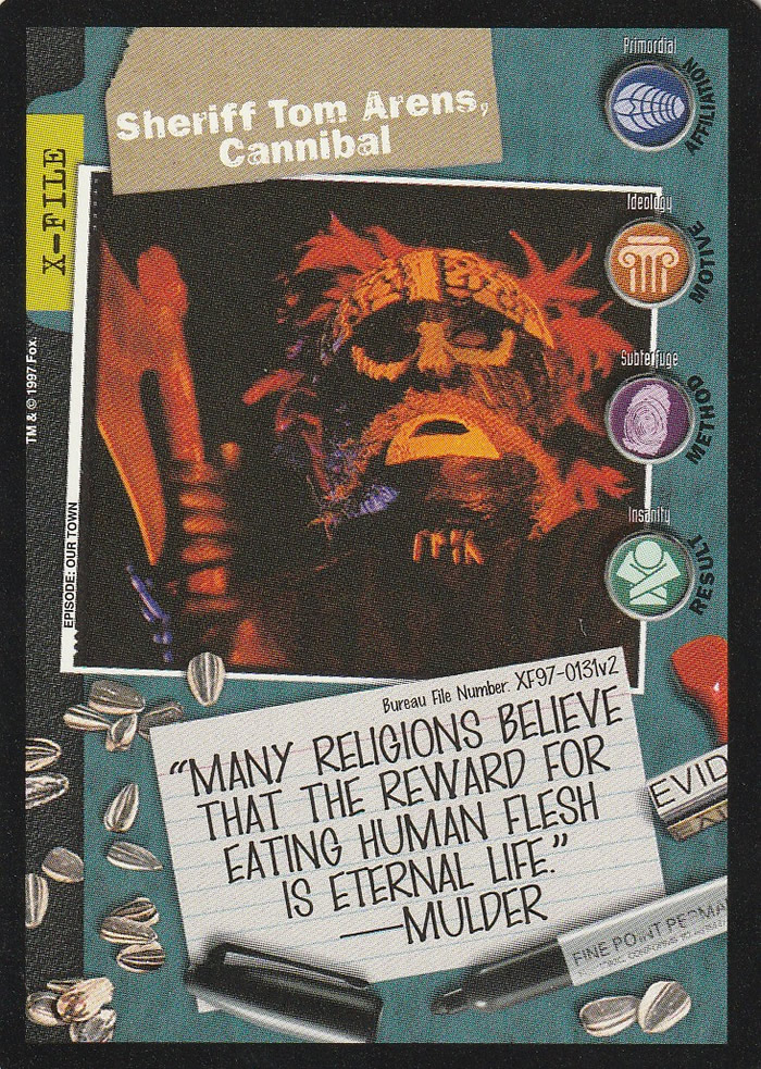 X-Files CCG: Sheriff Tom Arens, Cannibal
