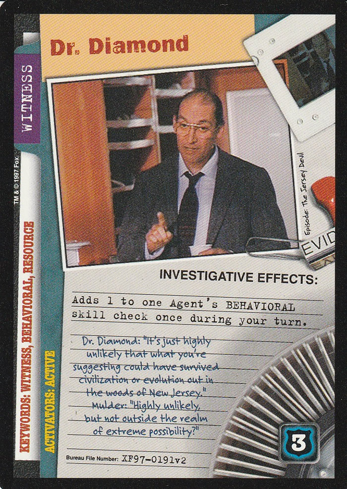 X-Files CCG: Dr. Diamond