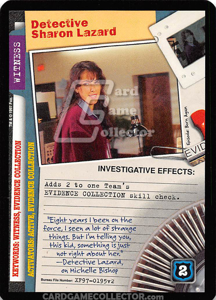 X-Files CCG: Detective Sharon Lazard