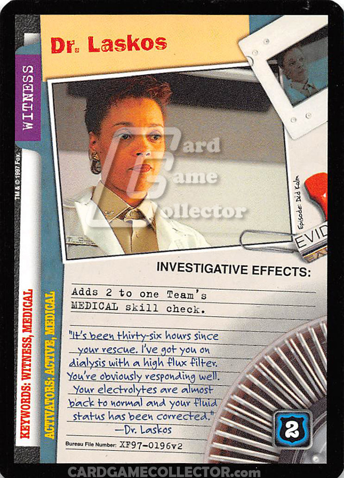 X-Files CCG: Dr. Laskos