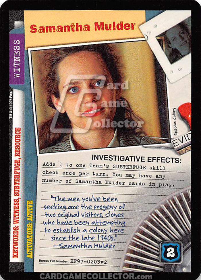 X-Files CCG: Samantha Mulder