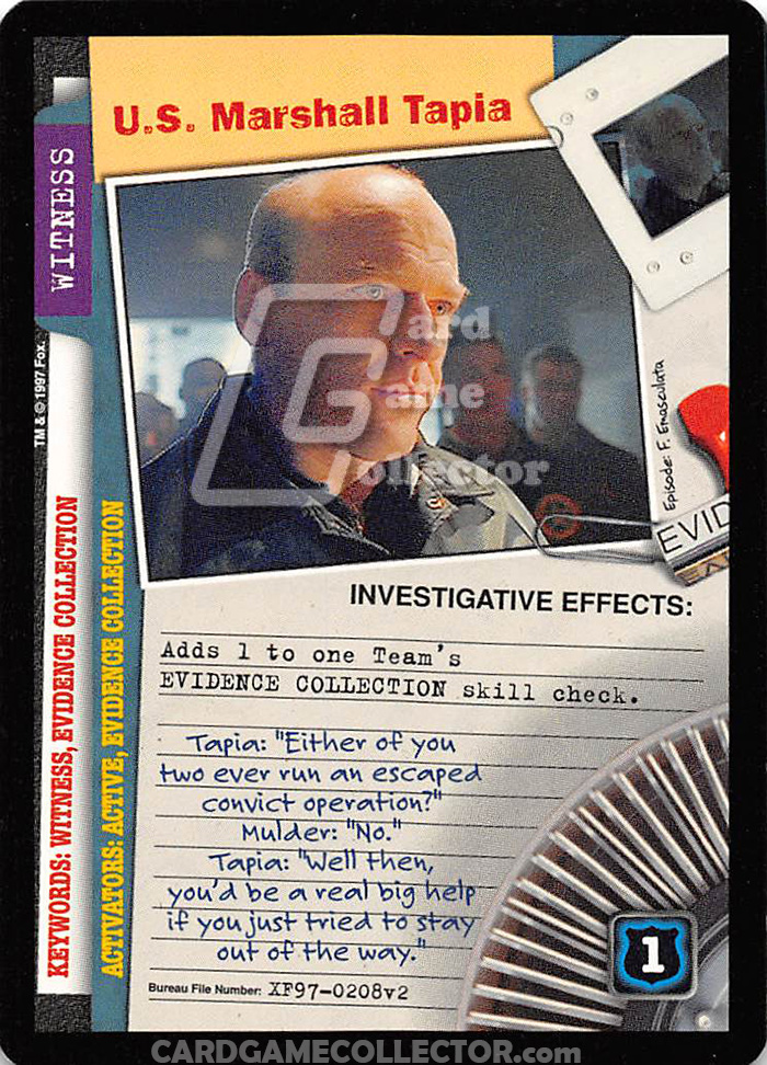 X-Files CCG: U.S. Marshall Tapia