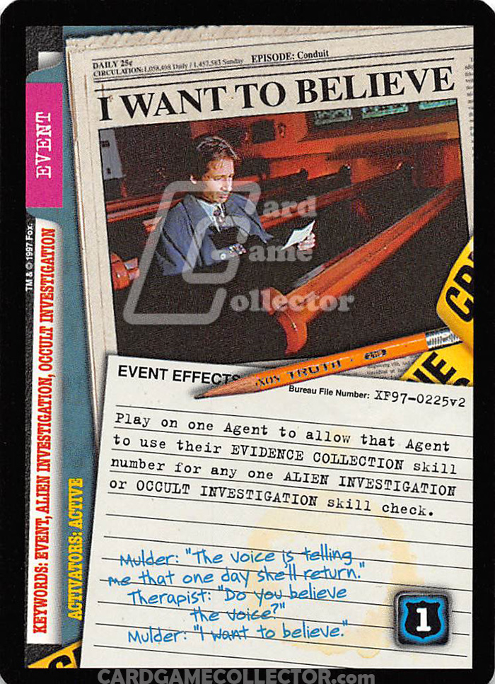 X-Files CCG: I Want To Believe